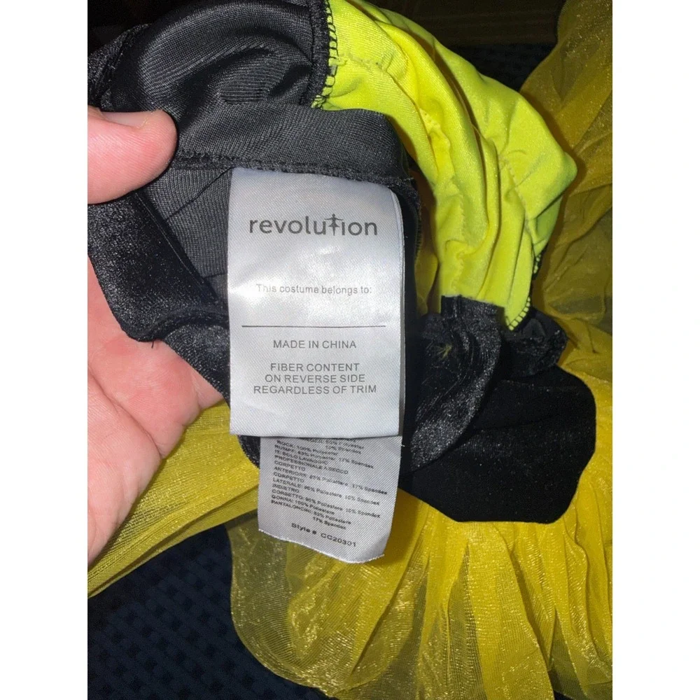 Revolution Dance Wear Dress Ballet Costume Tutu Black Yellow Size SC